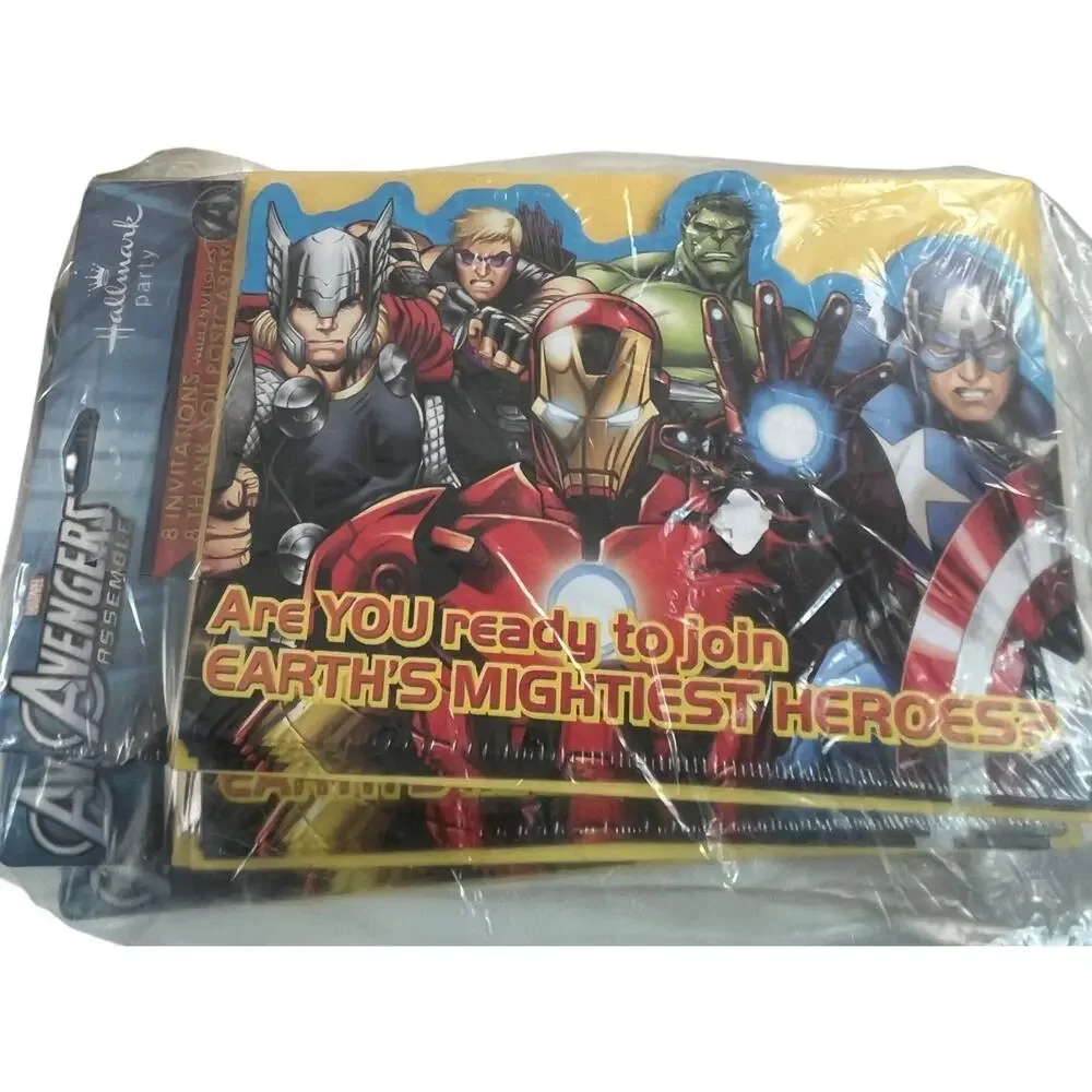 Hallmark Avengers Star Wars Dragon Party Supplies Invitations Ribbon Lot